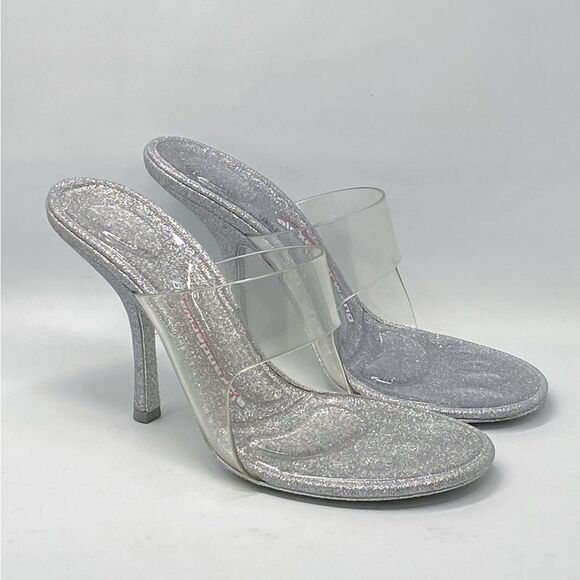 Alexander Wang Glitter Stiletto Sandals size 40 - Picture 5 of 15